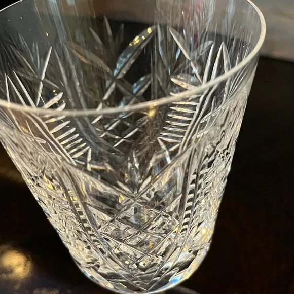 2 Waterford Water Goblets Crystal Clare (Cut) Pattern